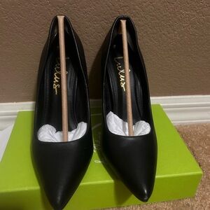 Lulu's Black Stiletto Heels with Pointed Toe